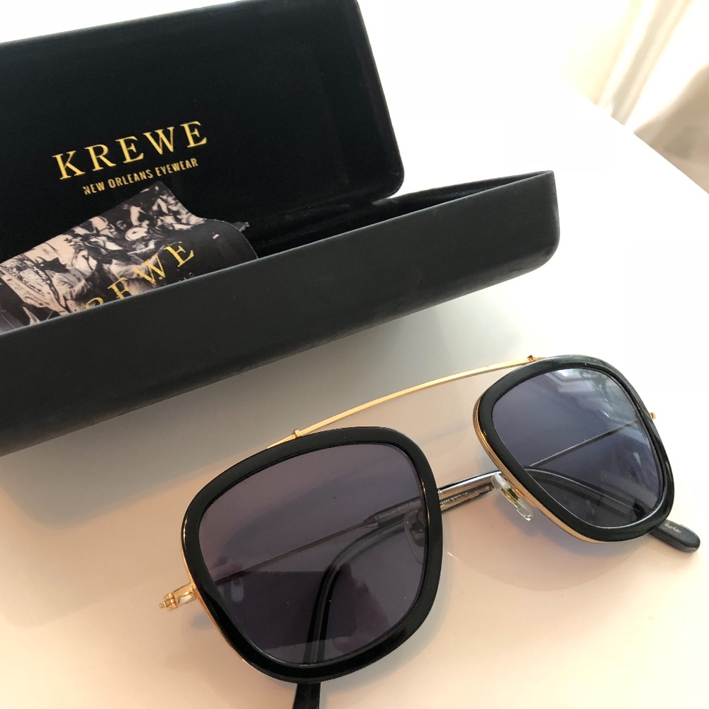 KREWE Sunglasses Huey Black $255🔥
